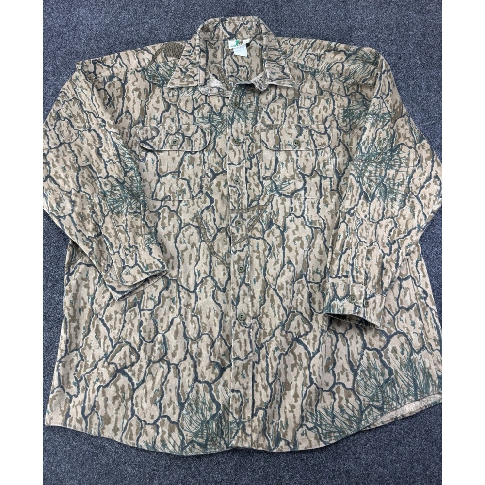 TrueBlend The Invisible Pine Camo Shirt Mens 3XL‎ Hunting Outdoor Button Front